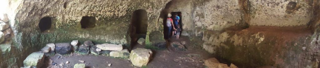 Getting into the cave - Russian Monastery