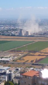 from distance - cooling tower collapse