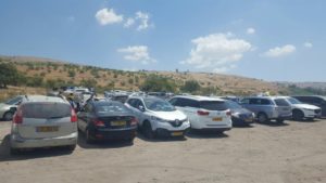 The parking lot when we came back