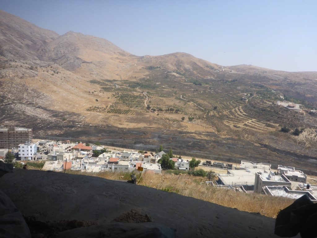  The view from Majdel Shams over the border - Israeli Syrian border