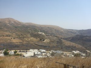  The view from Majdal Shams over the border - Israeli Syrian border