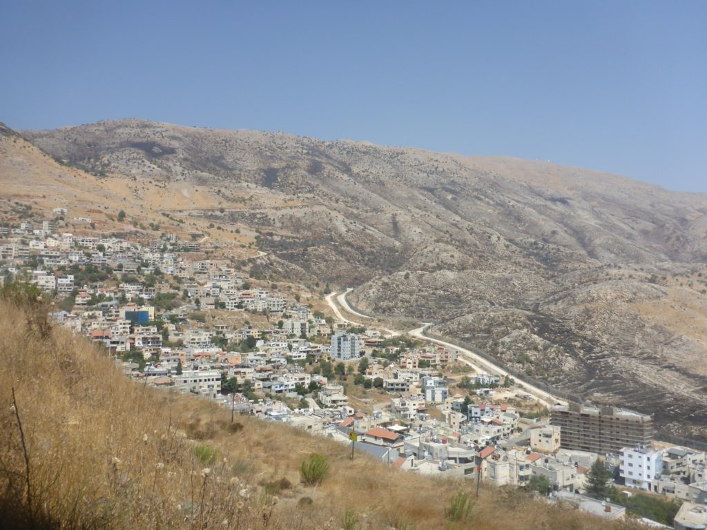  The view from Majdel Shams over the border - Israeli Syrian border