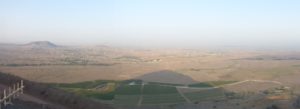 The Israeli Syrian border from Tel Peres - The Israeli Syrian border