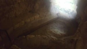 The Sataf pool at the top entrance and at the end of the tunnel
