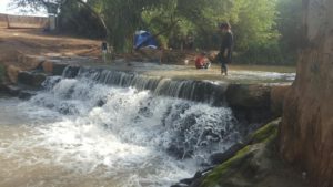 The waterfall from closer look - Yarkon waterfall