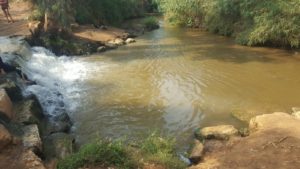 The waterfall from above - Yarkon waterfall