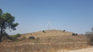 The turbine on Bnei Tzfat mountain - Wind turbines