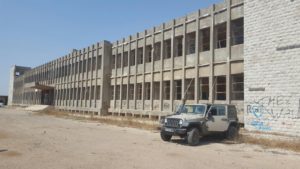 The headquarters building of the Syrian forces on Golan heights