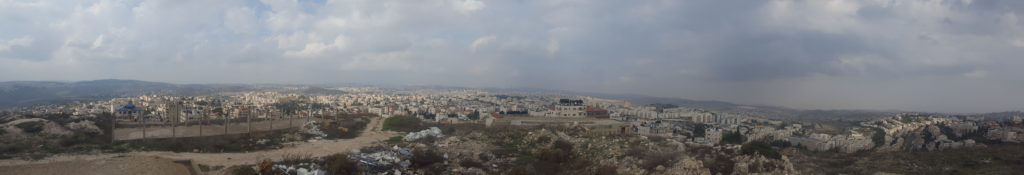   Looking north to Ramallah