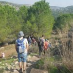 The trail to Ein-Mata and Zanuh stream. The building is from the Crusades time and named Salvatio. - Hanut