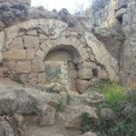 The old Arab house near Ein Mata, the roofs were rib vault - look on the thickness of it. The building is from crusades time and named Salvatio and was maned by . The main building was a church and the rest are farm houses.