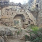 The old Arab house near Ein Mata, the roofs were rib vault - look on the thickness of it. The building is from crusades time and named Salvatio and was maned by . The main building was a church and the rest are farm houses.