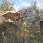 The old Arab house near Ein Mata, the roofs were rib vault - look on the thickness of it. The building is from crusades time and named Salvatio and was maned by . The main building was a church and the rest are farm houses.