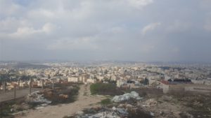   Looking north to Ramallah  