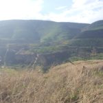 Over the border fence and looking on the Yarmouk valley