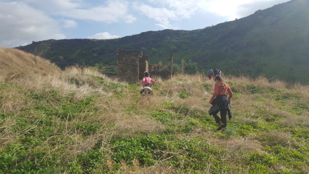 Climbing to the hill with the old un-reinforced building, from here we can see the...