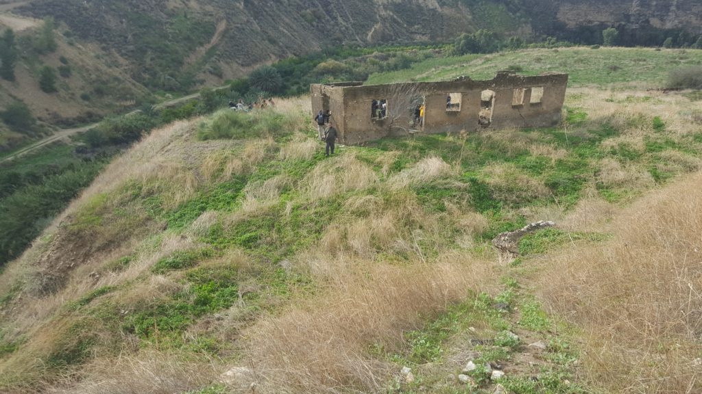 Climbing to the hill with the old un-reinforced building, from here we can see the...