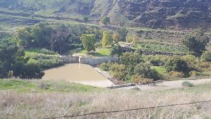 Before going back home - we went down the dam on the Yarmouk that used to divide its water between Israel