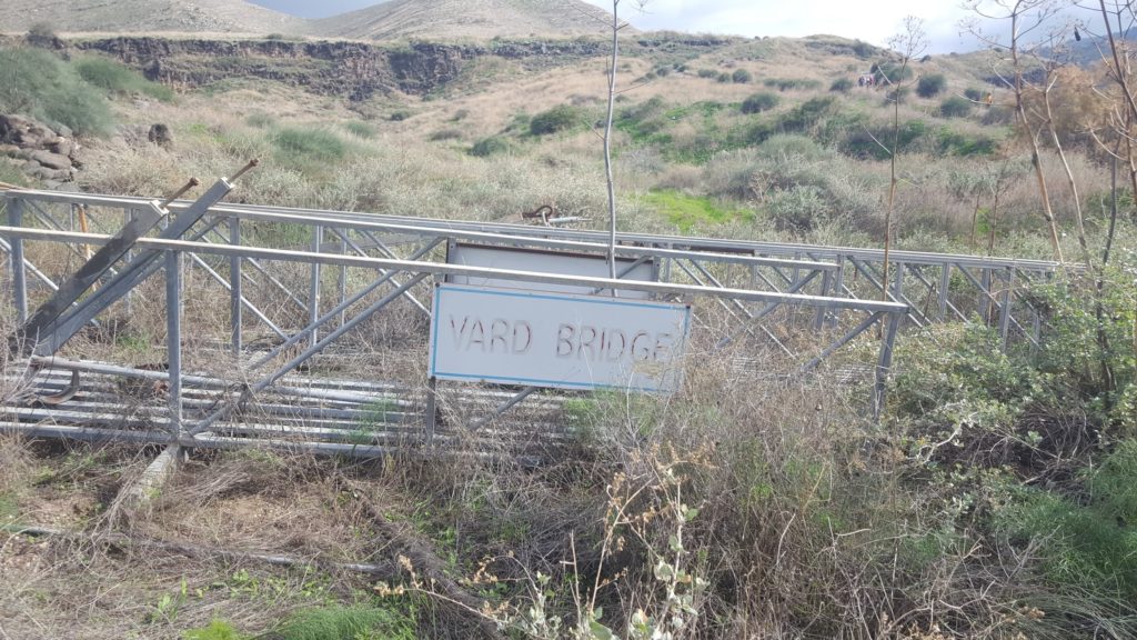 Vardi bridge, over the name of water engineer Yaakov Vardi which was the cheif water engineer of Tahal (Israel Water Design Company). - Israel-Jordan water share