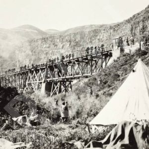 Yarmouk Gorge from Camp, 1918  (Source: www.palestine-studies.org)