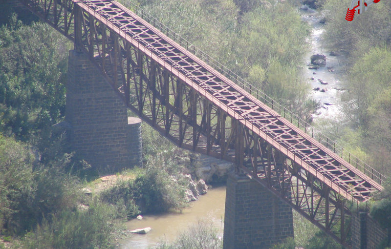 The Hejaz railway bridges over the Yarmouk River