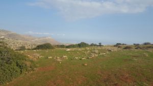 Looking east to the Jordan valley and mountains - Hamam El-Maliach