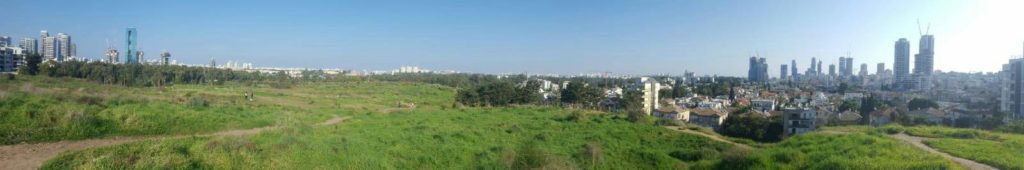 Looking North: On the left - North Tel-Aviv towers - - Napoleon's Hill