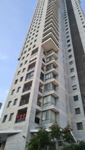 One of the tower in front of our house, with balconies as well (one is already closed) - balcony