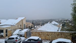 Snow over Har Adar - 2nd dose