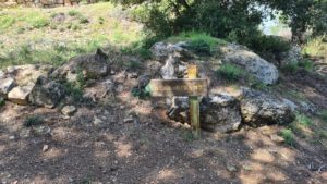 A sign to the panorama in the second cistern