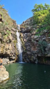 The waterfall from below   - Upper Zavitan stream