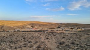 The campsite from above