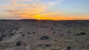 The sunset from the hill