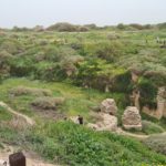 The outer fortification. On the left pic, you can see the foundation of the bridge led to the fortress.