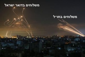 Right - delivery abroad, Left - delivery in Israel Post (Source: Yair Kivaiko) - Victory picture - Guardian of the walls - Day 10