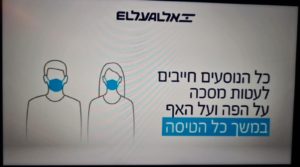 Keep your masks on you during the whole flight (14 hours? Not easy....)