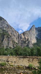 Bridaveil waterfall from the distance - Yosemite waterfalls