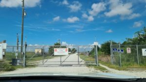 Lake Apopka Wildlife drive closed gate