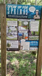 Speak up for the springs sign