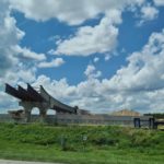 Steel road bridges. Most the bridges here, and almost all those in Israel are made of concrete. This is why looking on the construction of those is new for me. - American construction