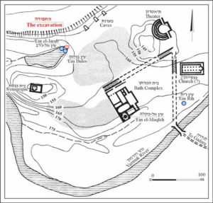 Hamat Gader area map