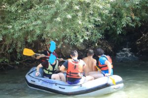 Rafting in the Jordan valley on the company fun day - a way to go over after the holidays time