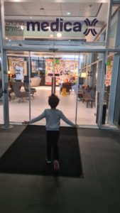 Jannaeus running to the medical facility. He did not realized what surgery means until he lay down on the bed - adenoid