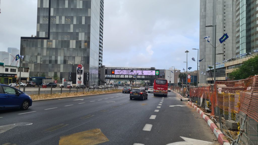 Memorial signs on the way to work