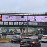 Memorial signs on the way to work