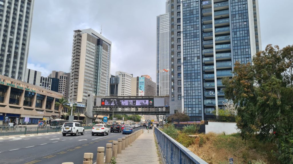 Memorial signs on the way to work