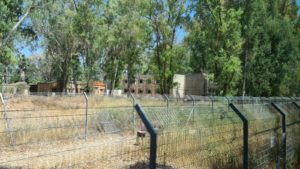 The Sirkin base guarding company barracks.