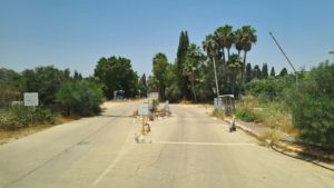 Sayeret Matkal base gate in Sirkin base. The guard was a soldier from the unit without uniforms (make you understand how different the unit is)