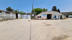 The equipment yard, where the soldiers spread arranged the equipment needed for the mission in Sirkin base 