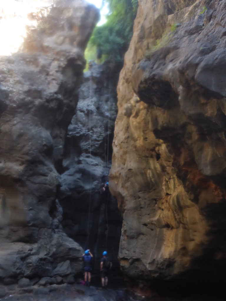 Looking on the second waterfall from the end of the pools